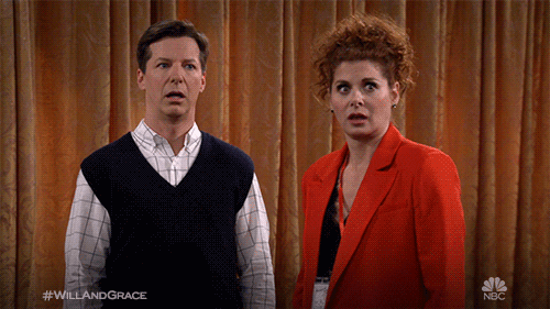 embarrassed will and grace