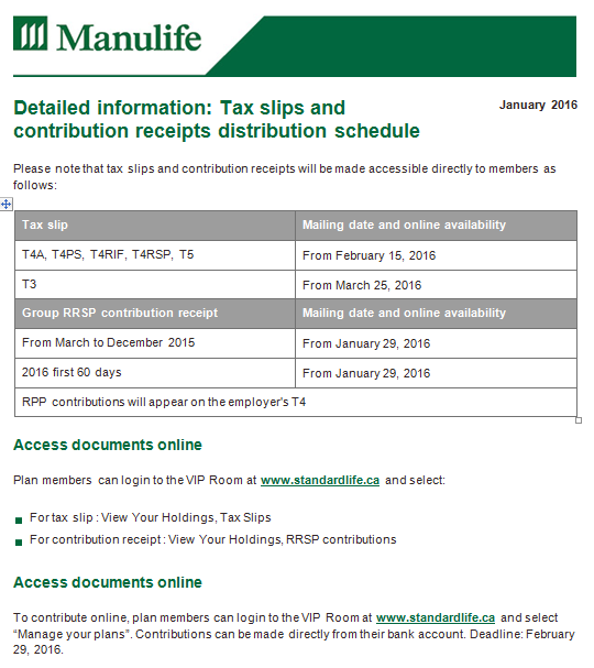 Manulife Rrsp Tax Receipt